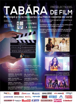 Constănţenii sunt aşteptaţi la preselecţiile internaţionale pentru „Tabara de Film” - ediţia a 5-a!